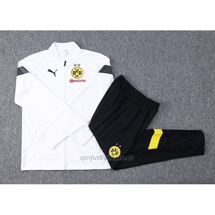 Chandal de Chaqueta del Borussia Dortmund 2022-2023 Blanco